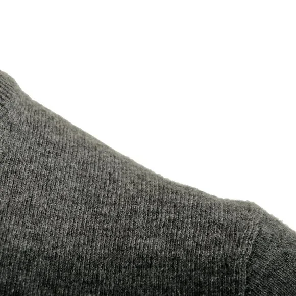 Malo Optimum Men's Medium Gray Wool Cashmere Crewneck Pullover Sweater